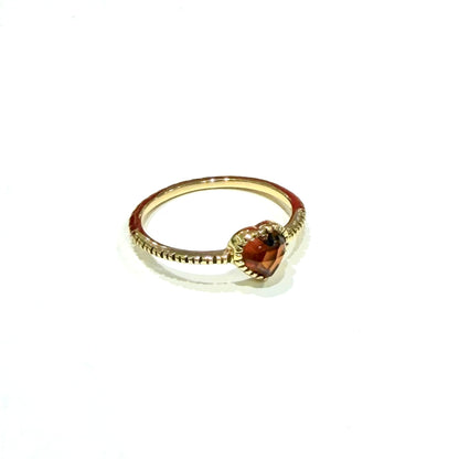 Brass Heart ring