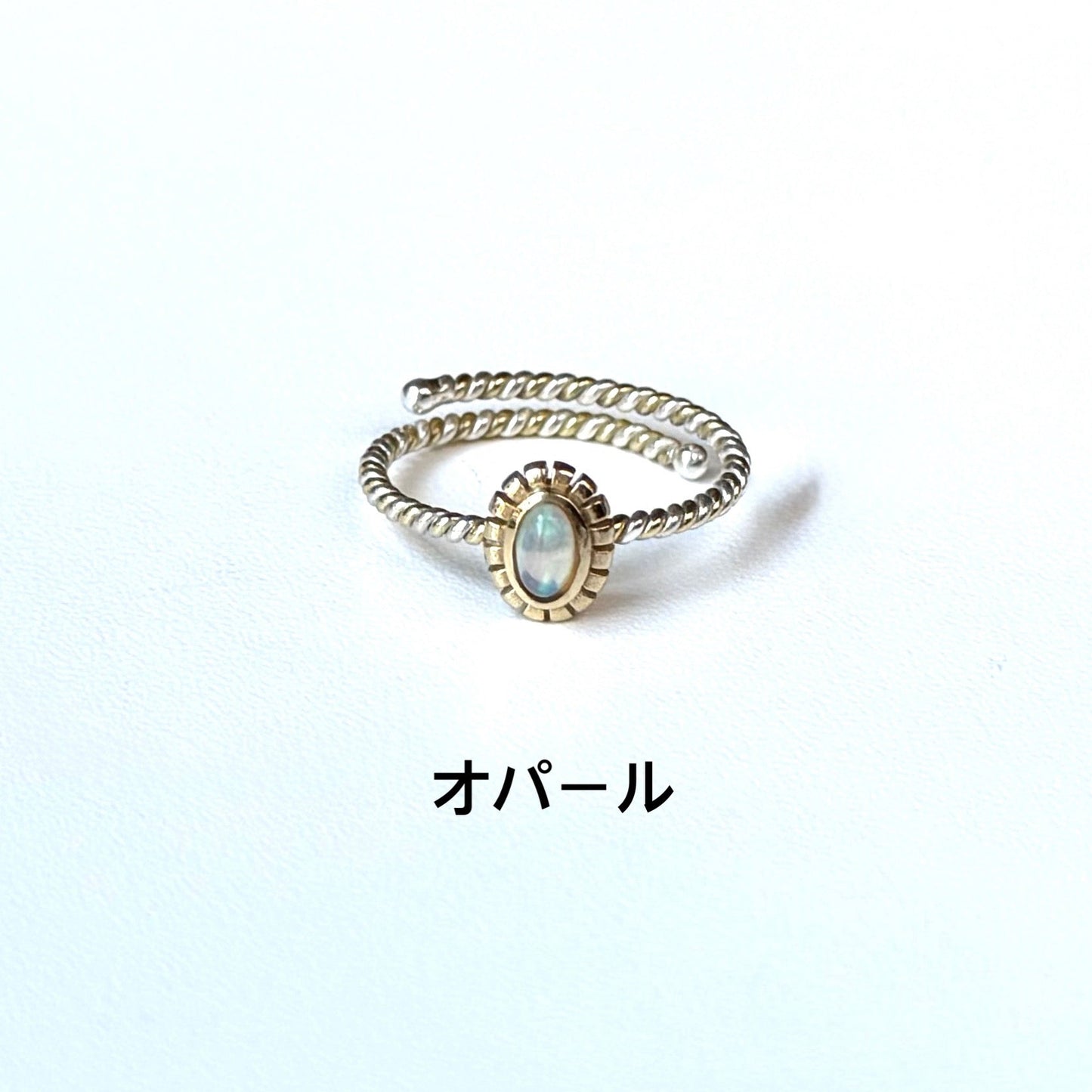 Silver925×Brass petit ring 3