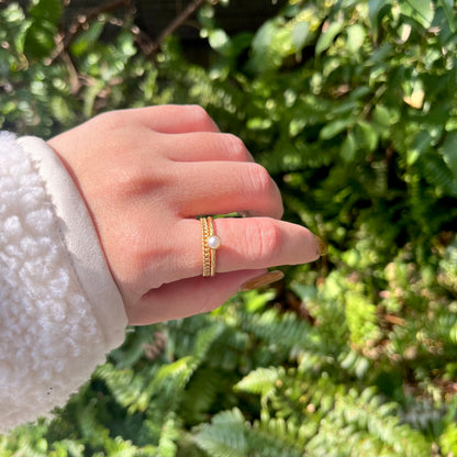 Brass plain ring 59