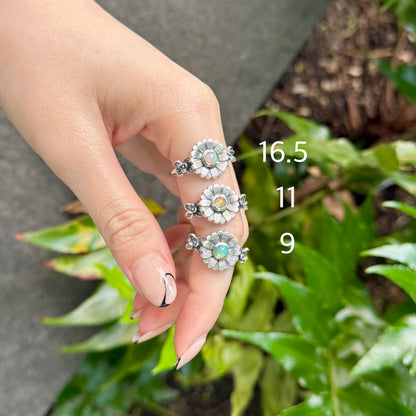 Flower design ring 11