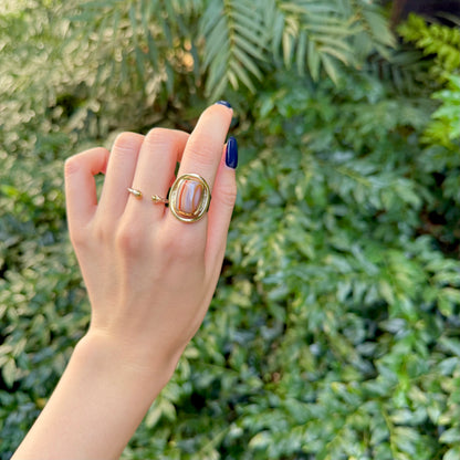 Silver925×Brass design ring 8
