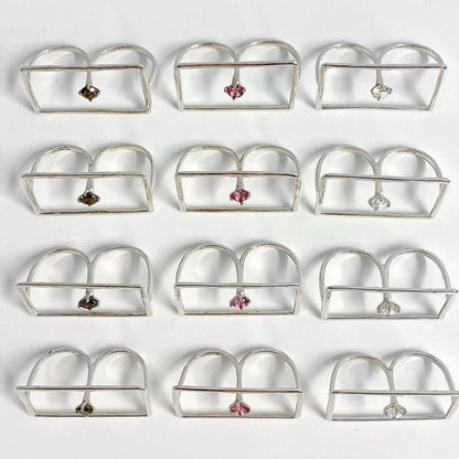 Silver925 2finger ring