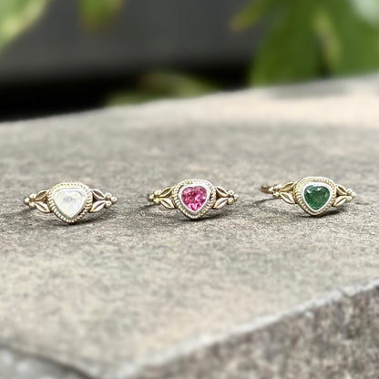Heart design ring 6