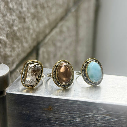 Silver925×Brass design ring 17