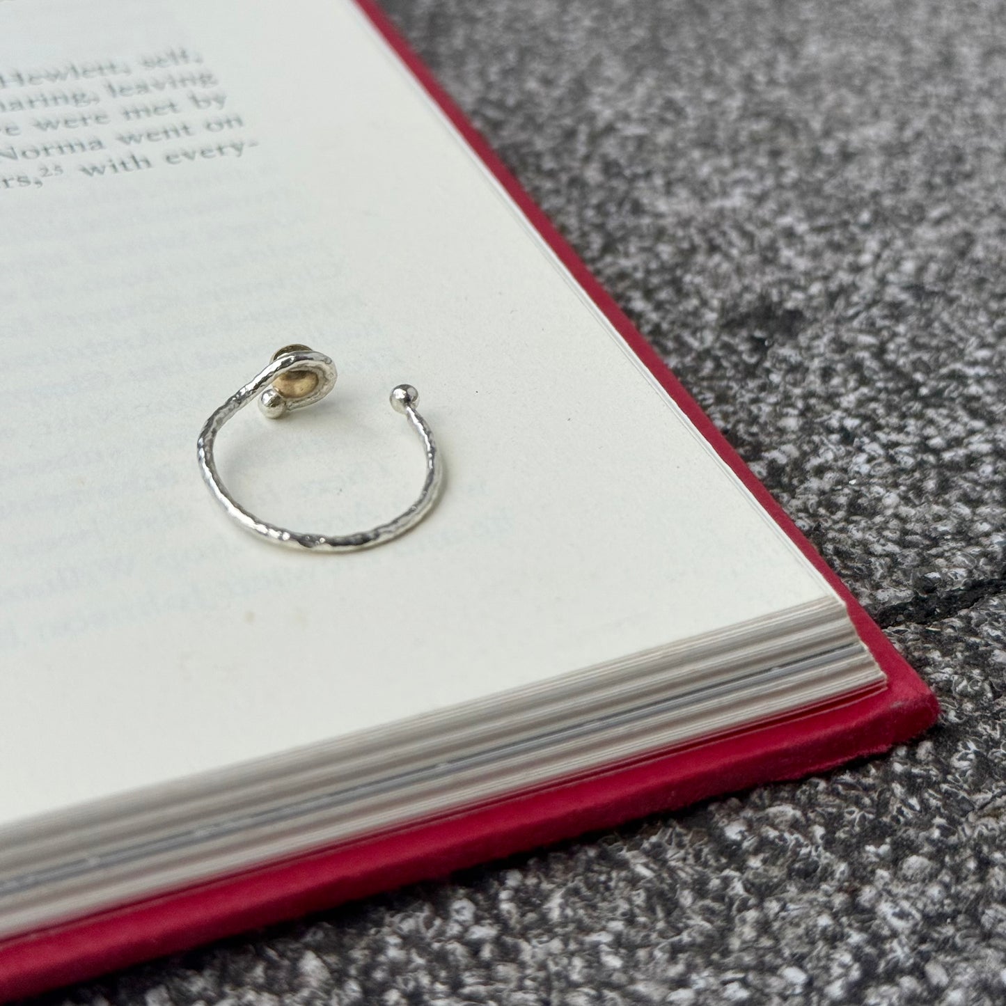Silver925×Brass plain ring 4