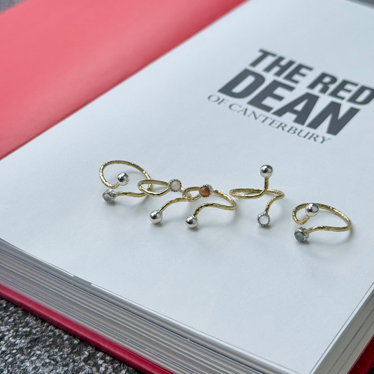 Silver925×Brass design ring 18