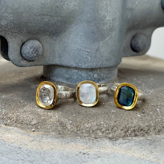 Silver925×Brass design ring 10