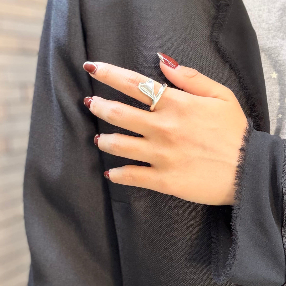 Heart plain ring 87