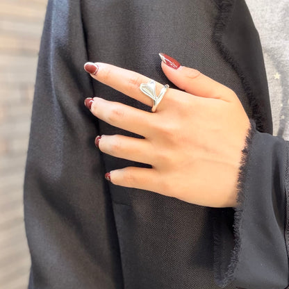Heart plain ring 87