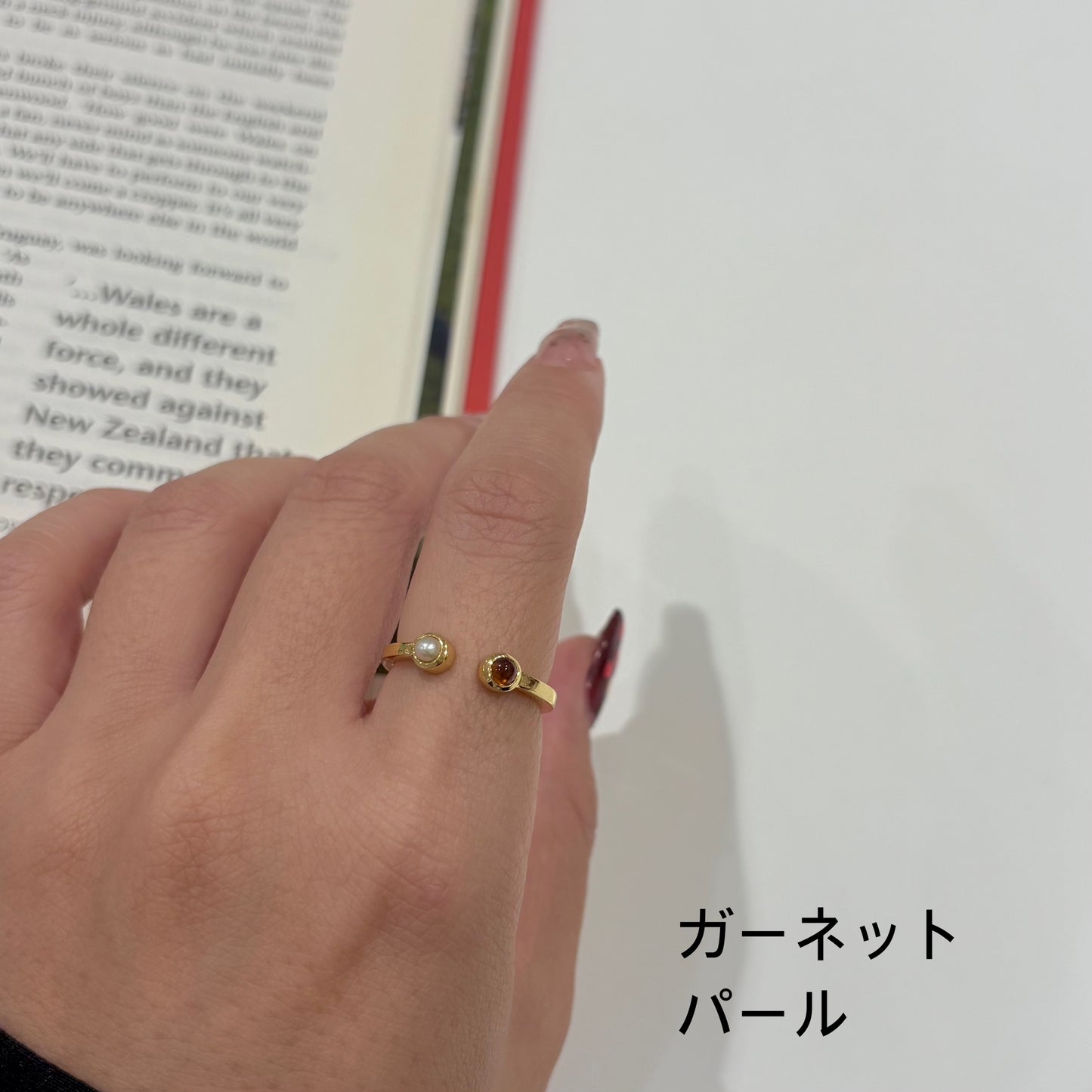 Brass 2stone ring 2