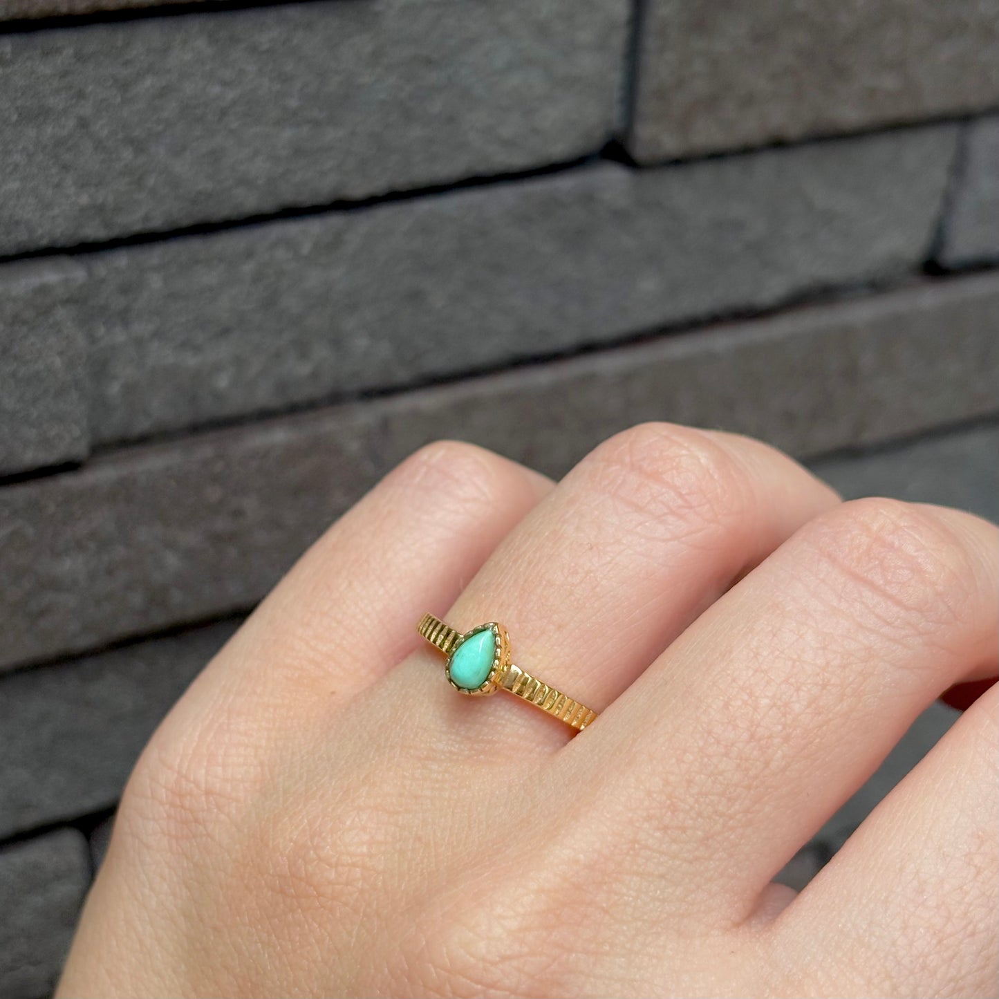 Brass petit ring 11