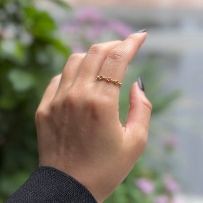 Brass Heart plain ring 15