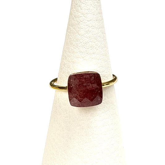 Brass square ring 1