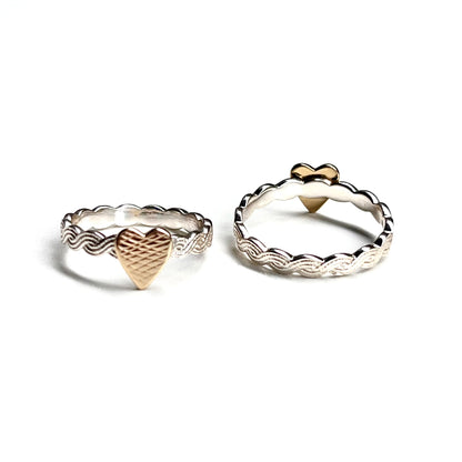Heart plain ring 15