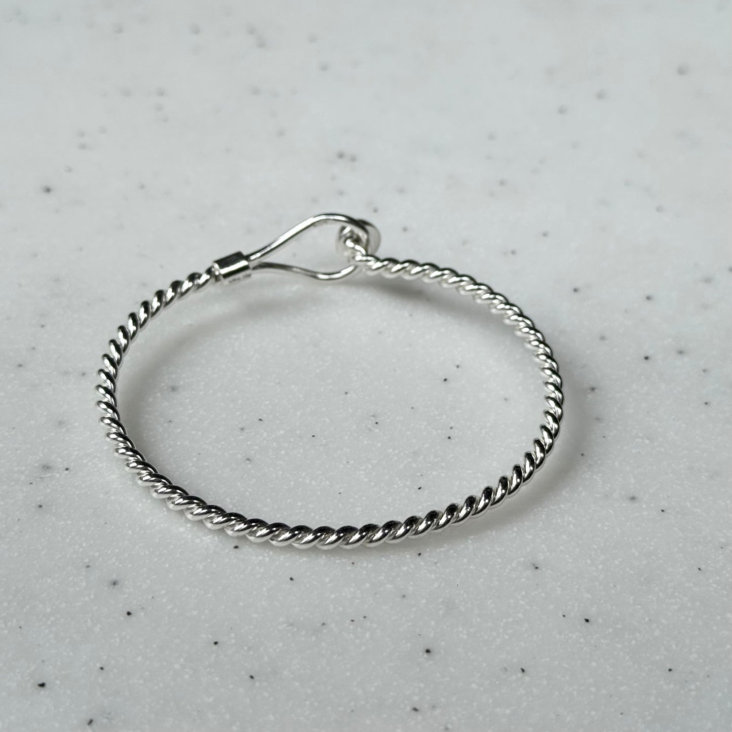 Silver925 plain bangle 3