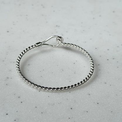 Silver925 plain bangle 3