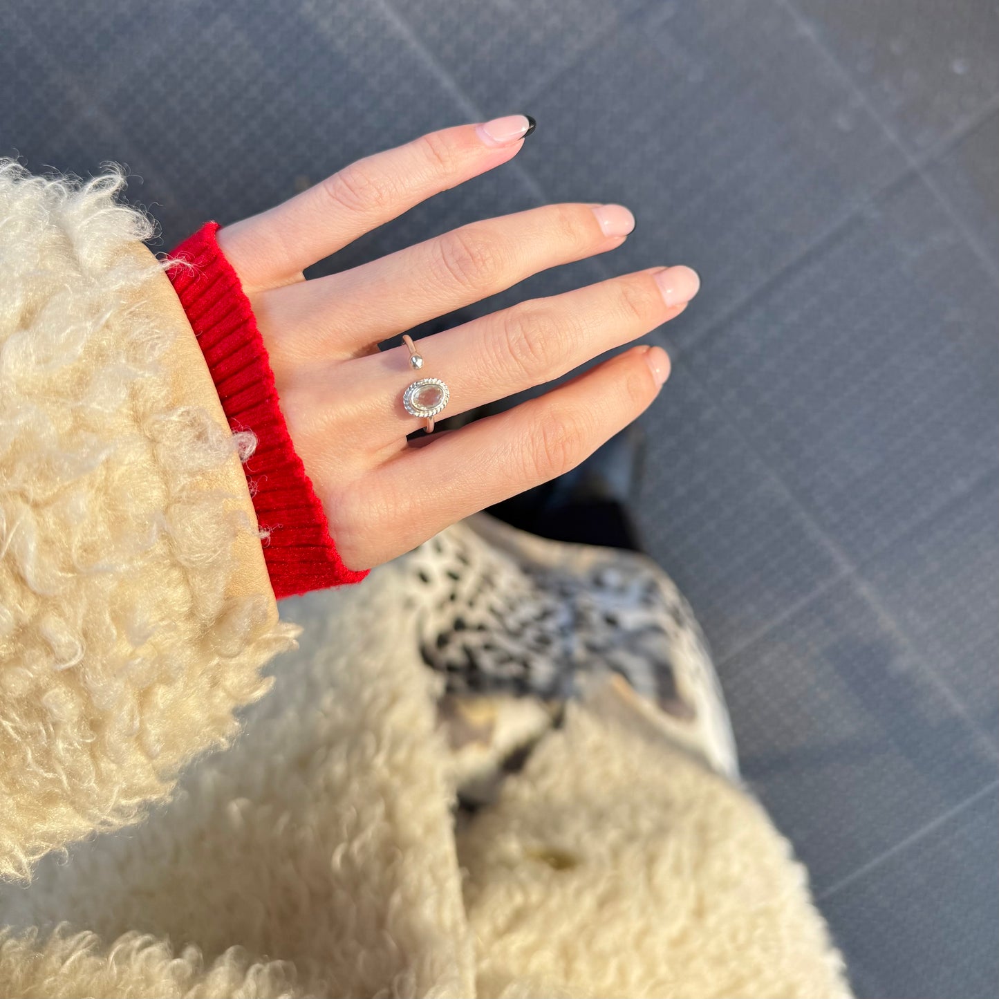 1stone fork ring