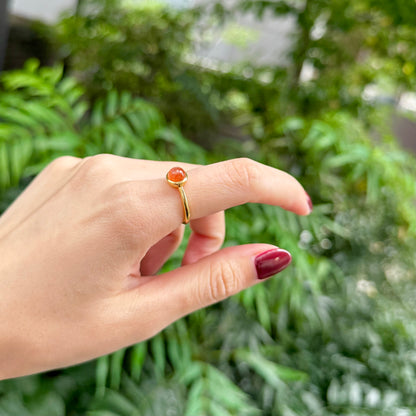 Brass 1stone ring