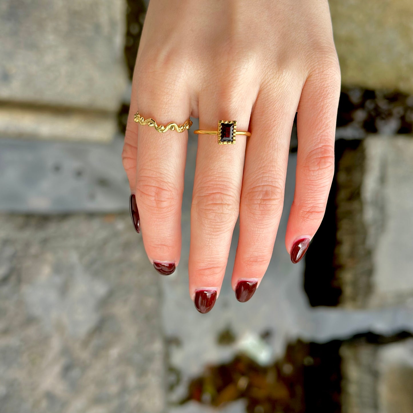 Brass petit ring 55