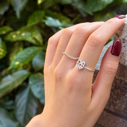 Heart design ring 1
