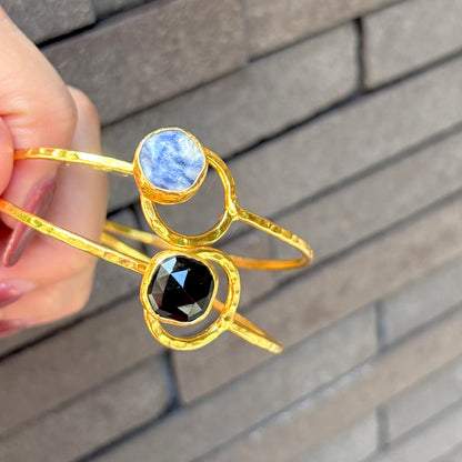 Brass 1stone bangle 3