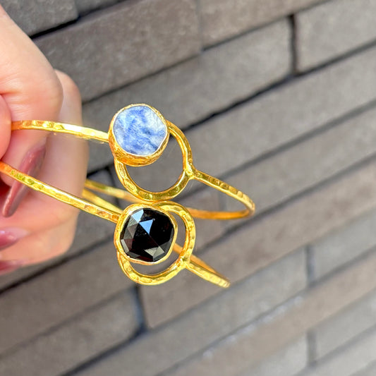 Brass 1stone bangle 3