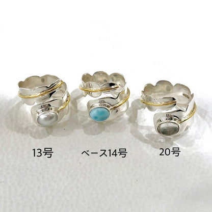 Silver925×Brass design ring 1