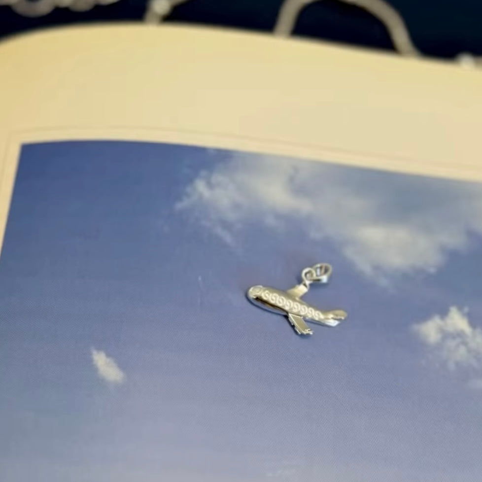 Silver925 plain charm 〈Airplane〉