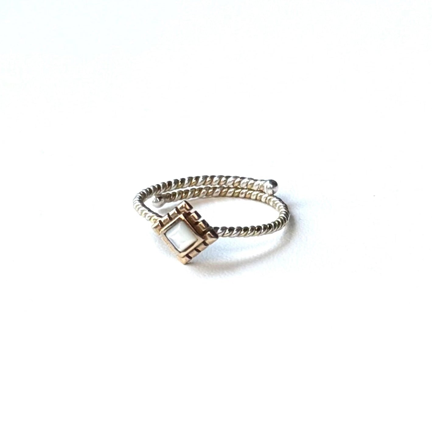 Silver925×Brass petit ring 5
