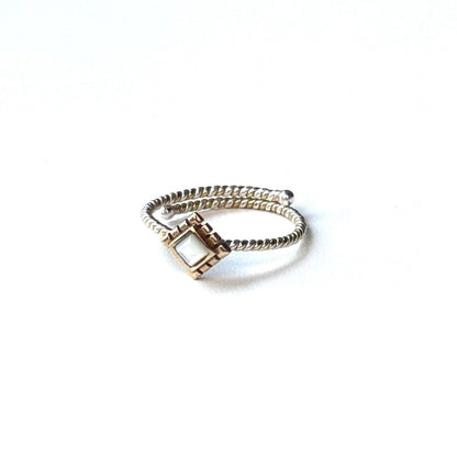 Silver925×Brass petit ring 5