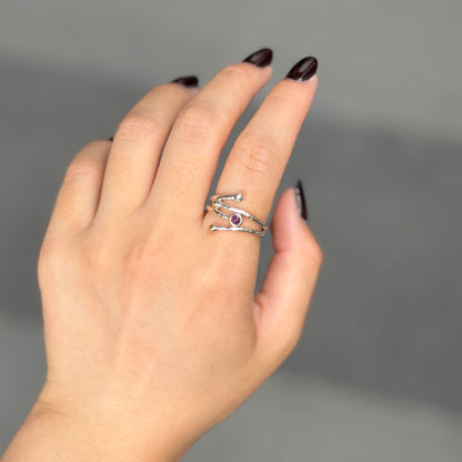 Silver925×brass design ring 20