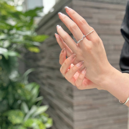 【Biju mam poco】White diamond ring