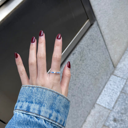 Triangle enamel ring 1