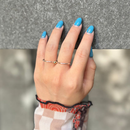 Silver925×Brass 2finger ring