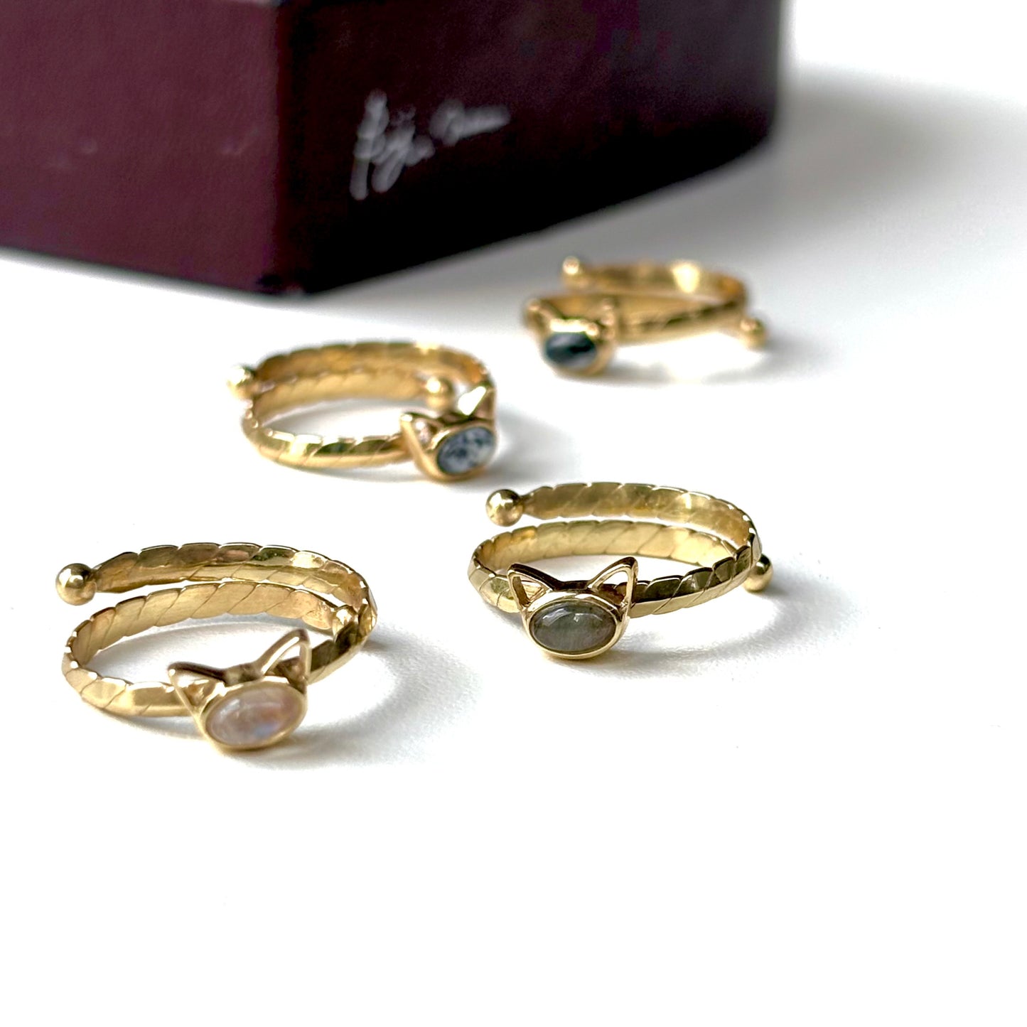 Brass Cat design ring 2