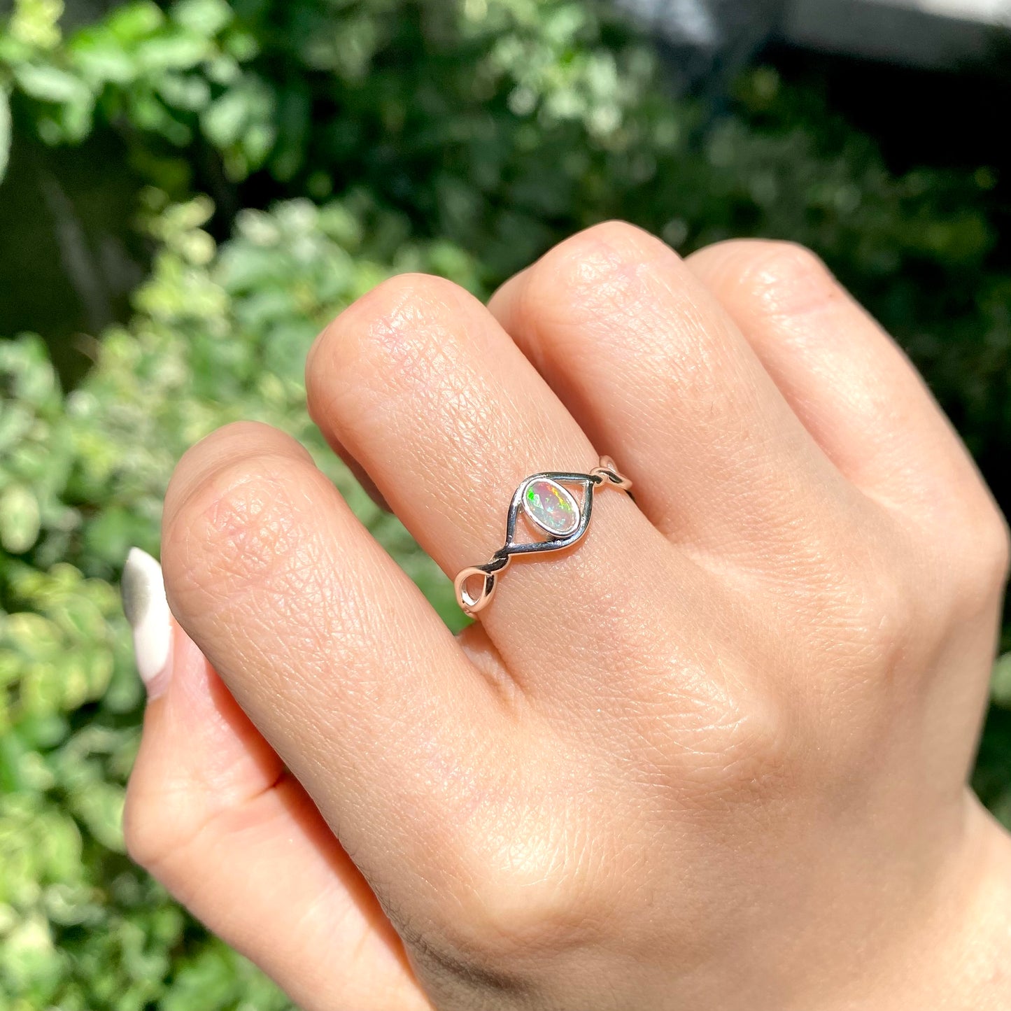 Opal design ring