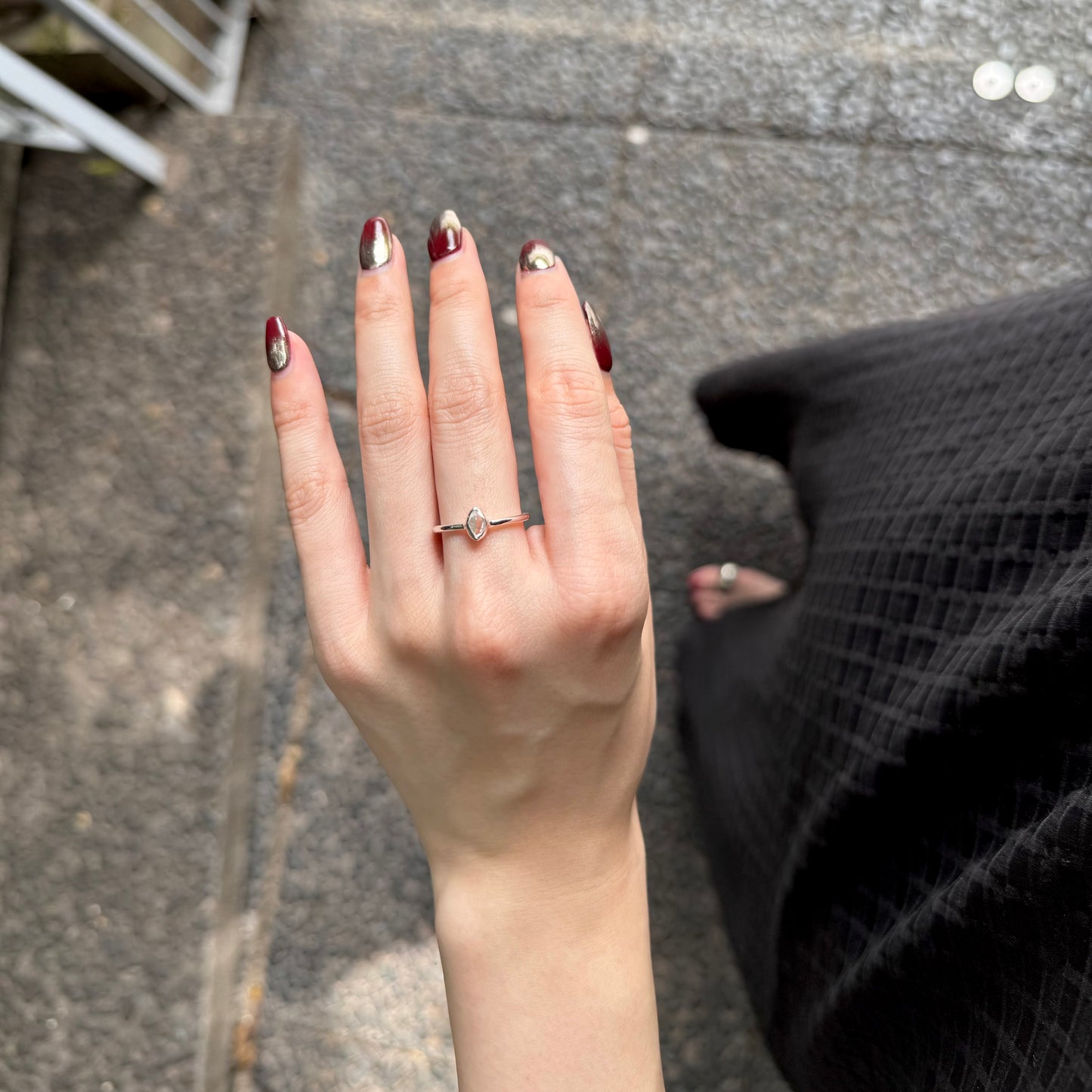 Herkimer diamond ring 2