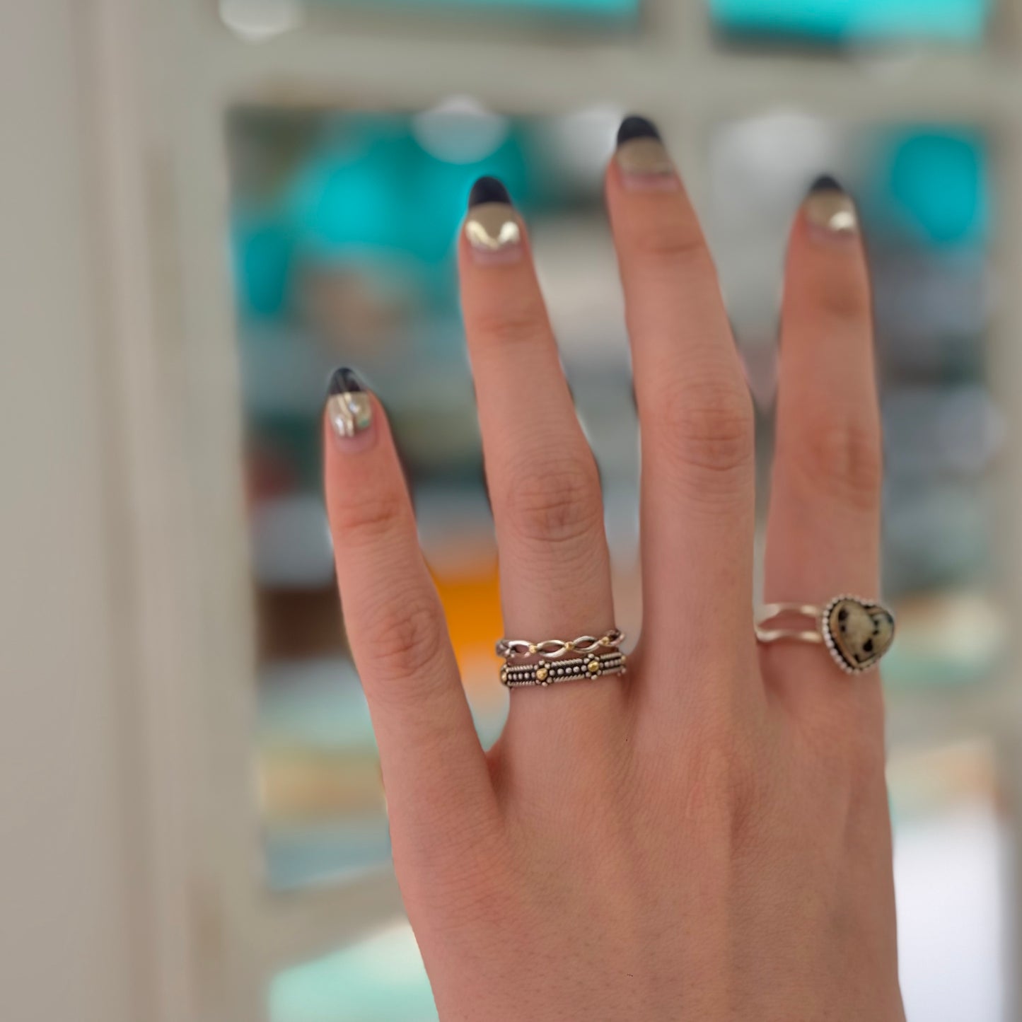 【Bijumam poco】Silver925×18K plain  ring 3