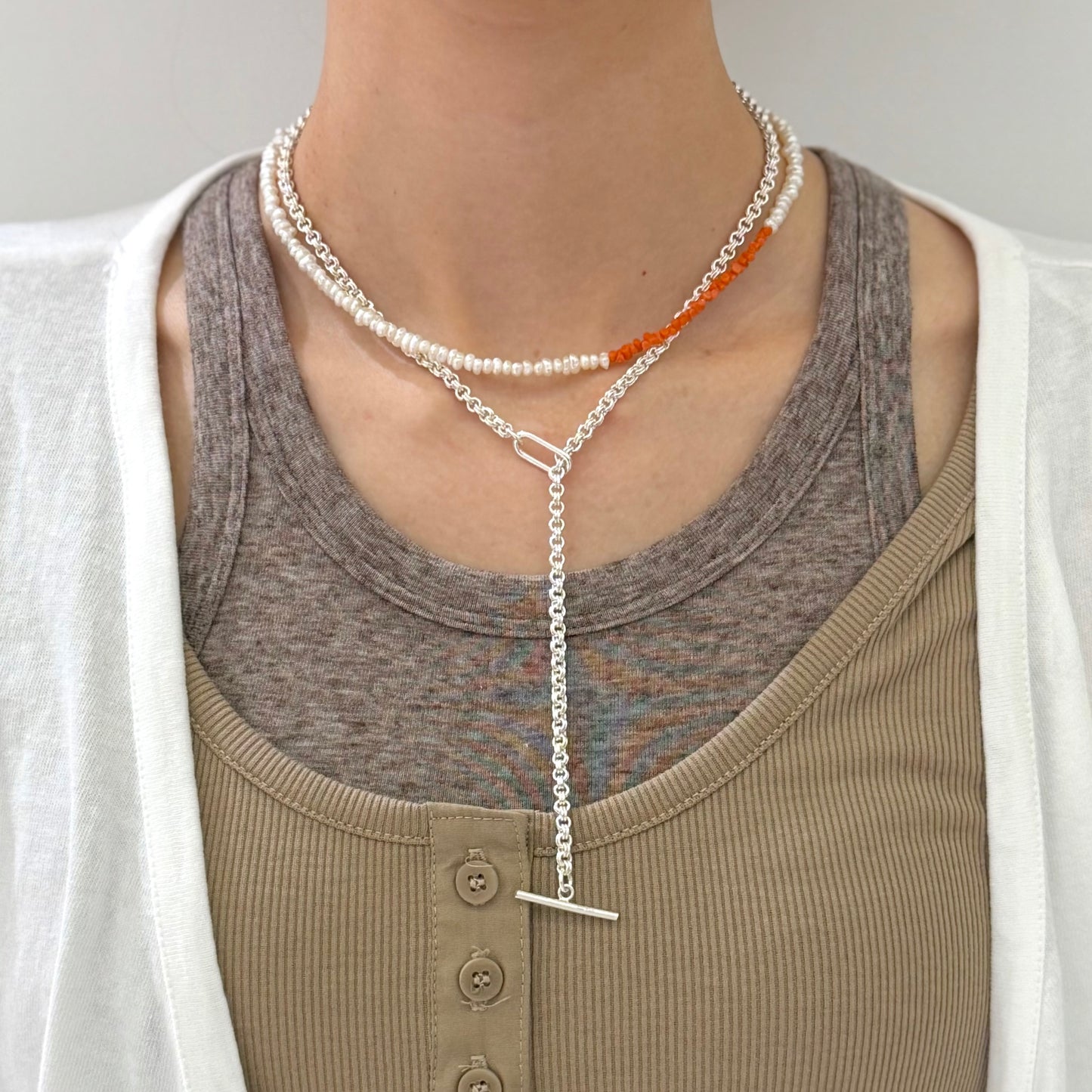 Brass Stone necklace