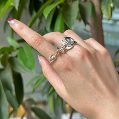 Silver925×Brass plain ring 17