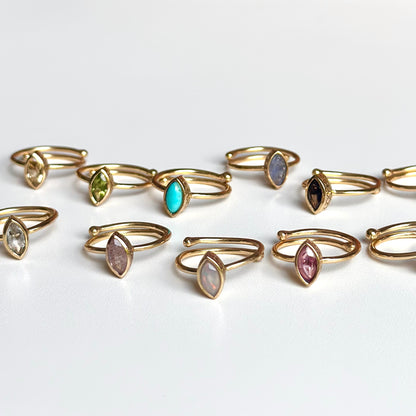 Brass petit ring 7