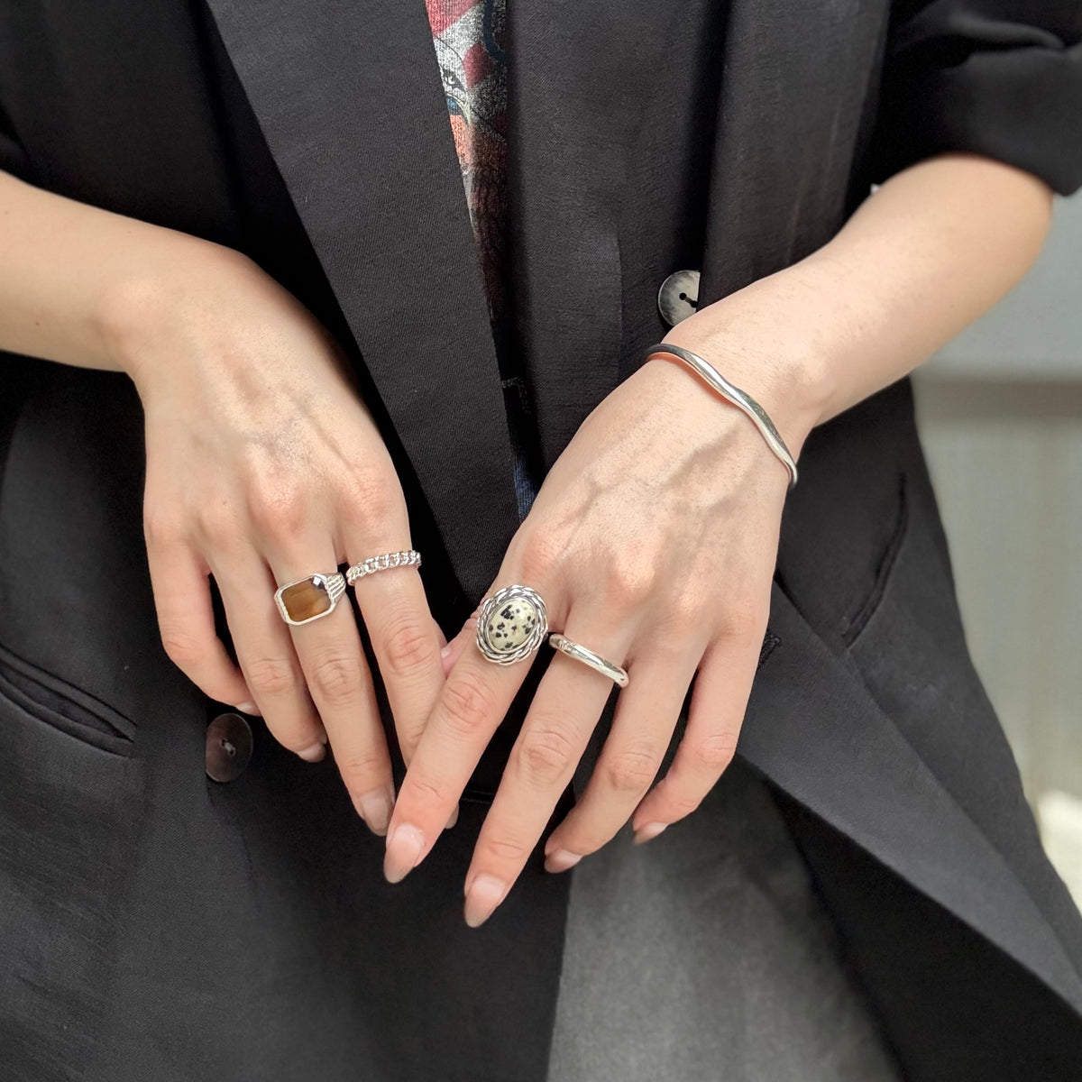 Silver925 plain ring 54