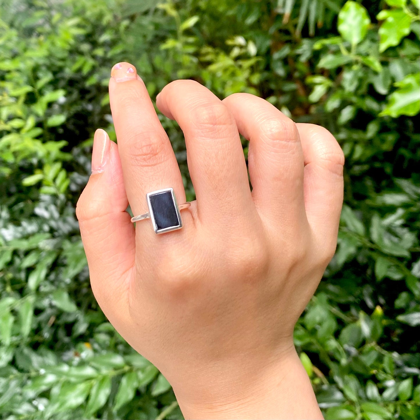 Silicon pyrite ring