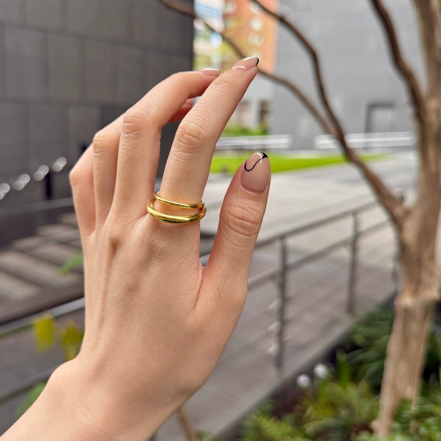 Brass plain ring 64