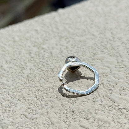 Heart ring & ear cuff