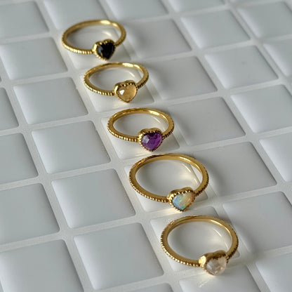 Brass Heart ring 1