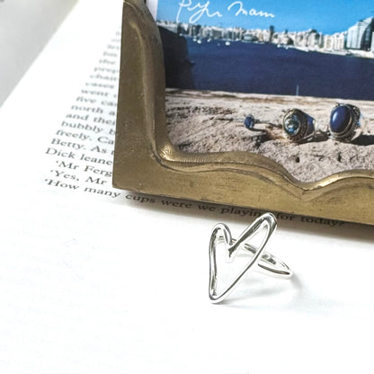Heart plain ring 75