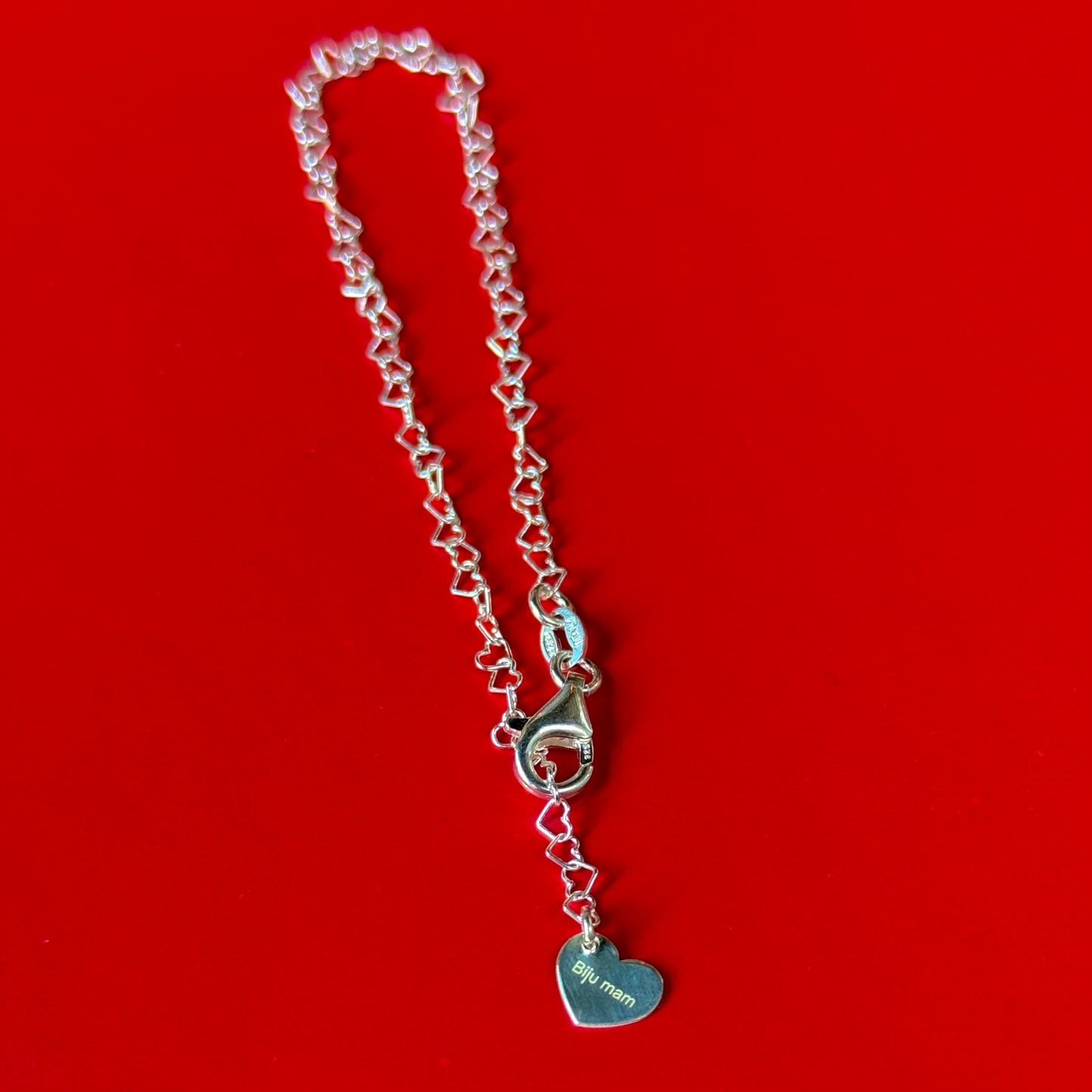 Silver925 chain bracelet〈Heart〉