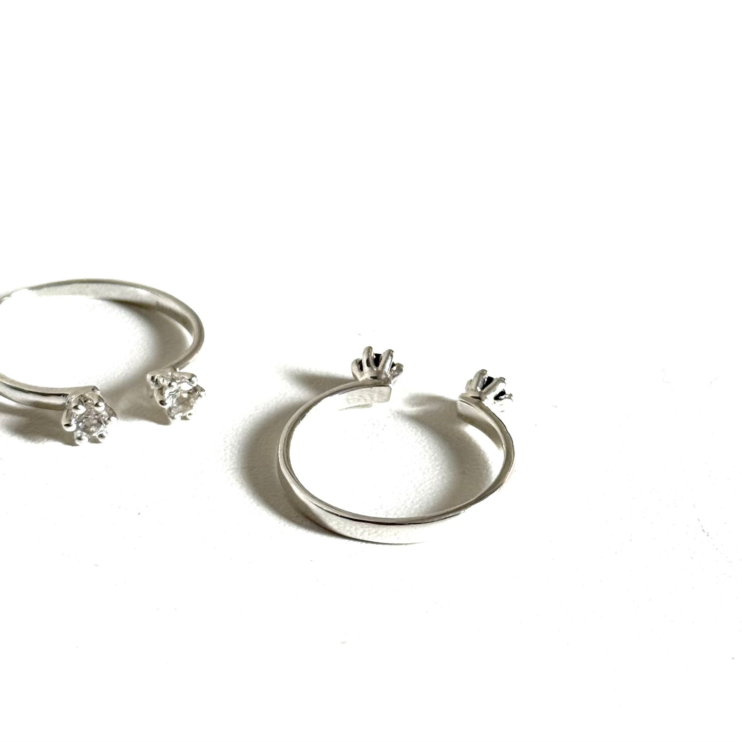 Silver925 2stone ring 1