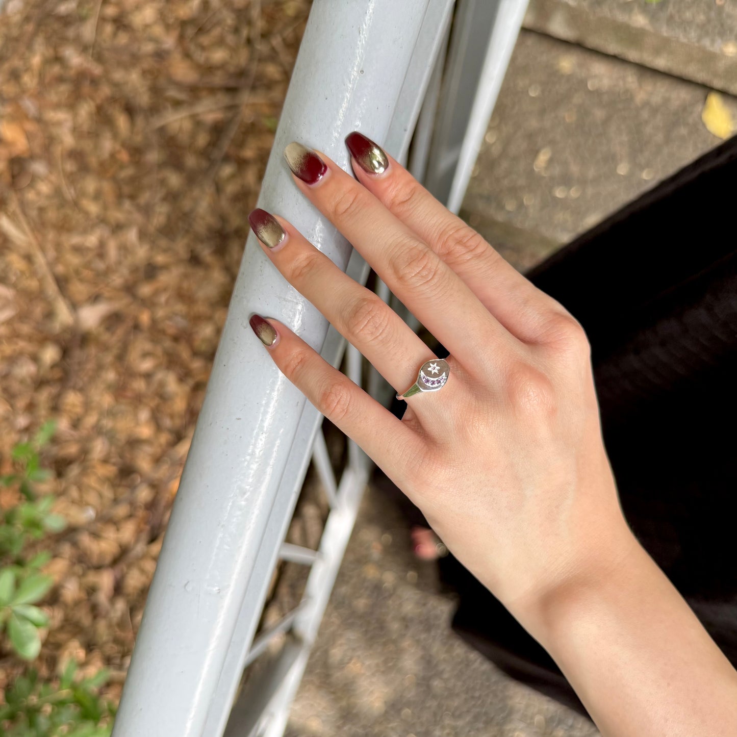 Moon＆Star design ring